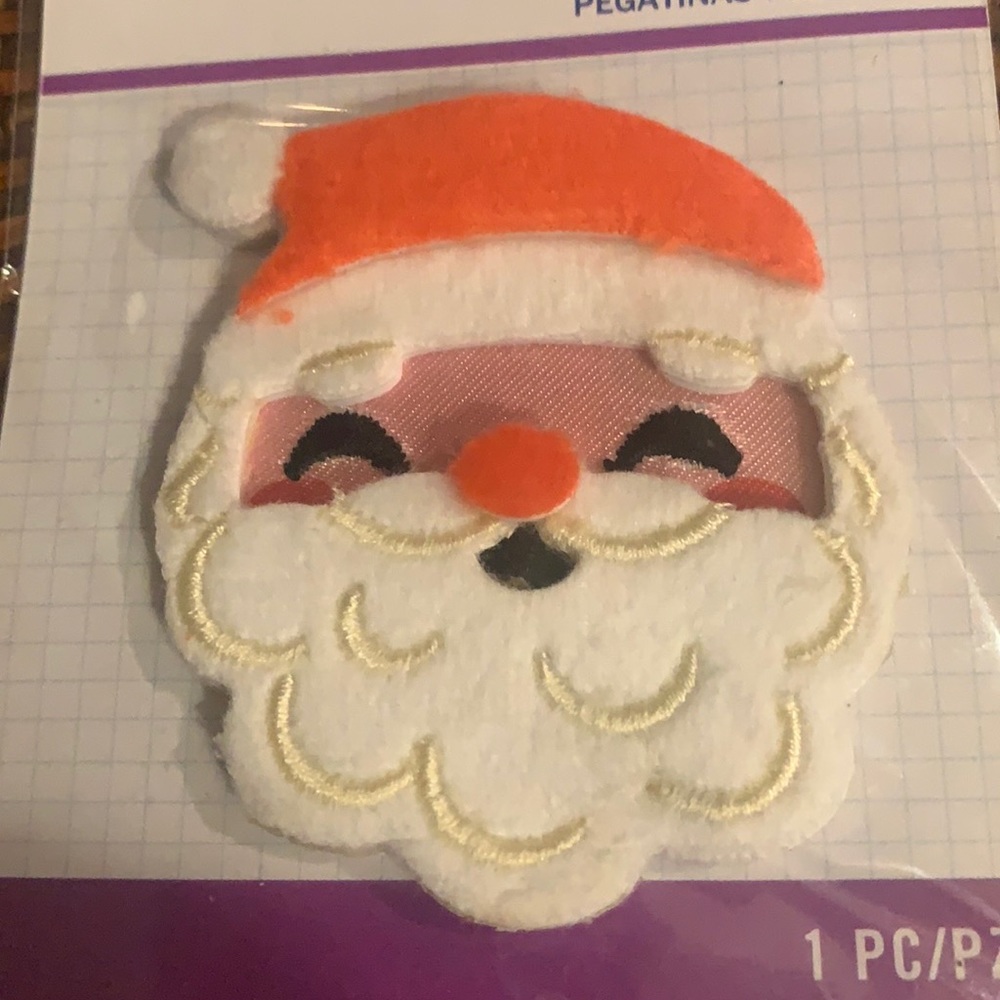⭐️ $1 if bundled - STICKO Santa Face Fuzzy Sticker NWT - Picture 3 of 5